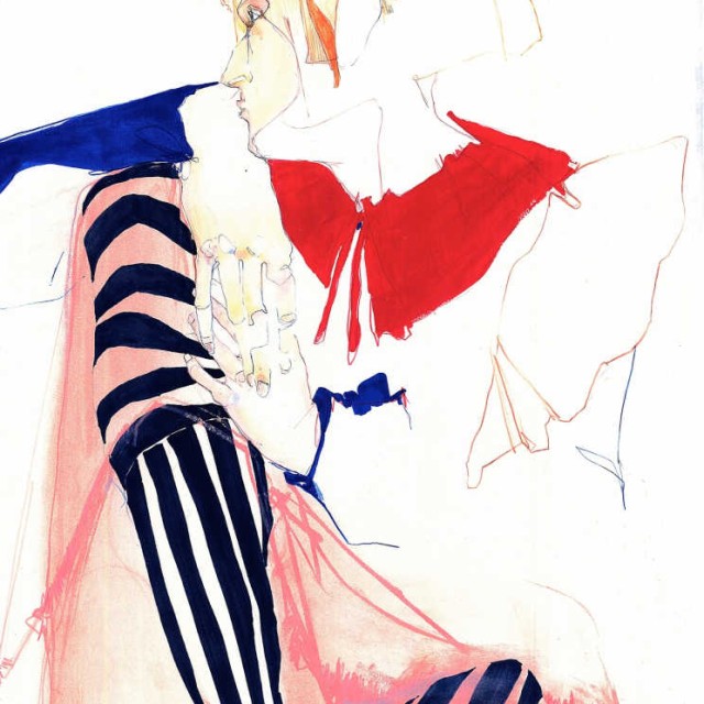 Rob Unett Abstract Figure Drawing Collage