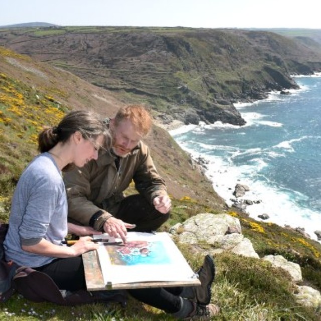 Seascapes and Landscapes course outdoor Cornwall Paul Lewin