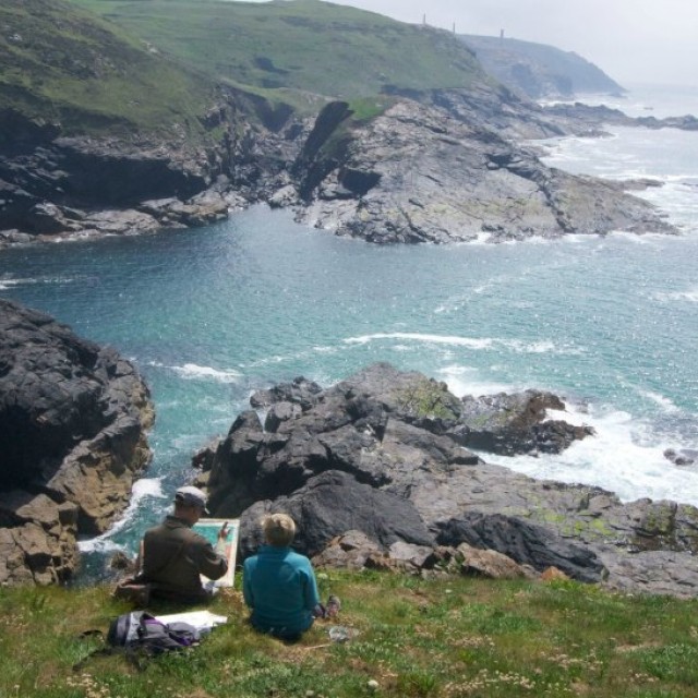 Seascapes and Landscapes course  outdoor Cornwall Paul Lewin