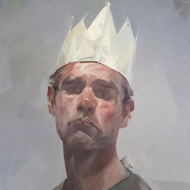 Jason Walker self portrait with crown