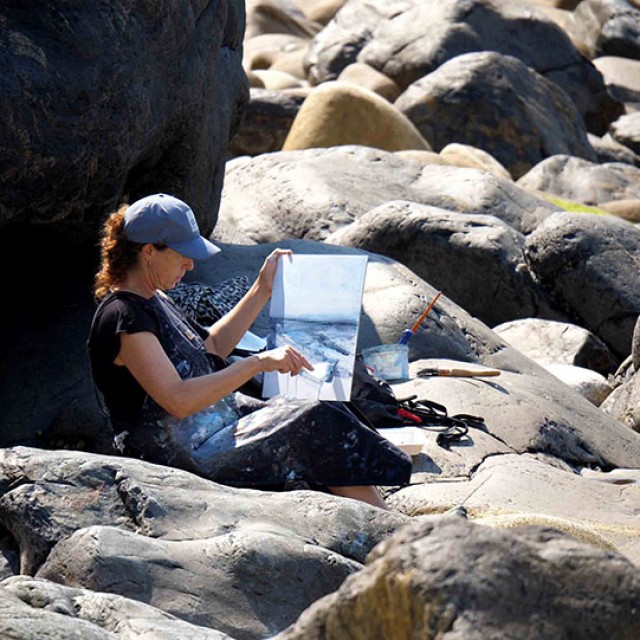 Experimental Landscape Painting short course Anthony Garratt Newlyn School of Art Cornwall