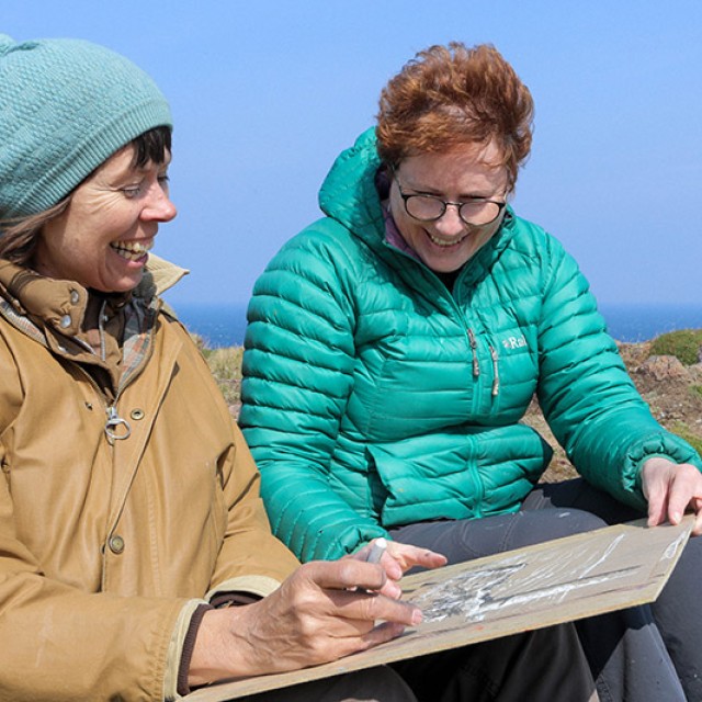 Anita Reynolds Abstracting the Landscape art course Cornwall