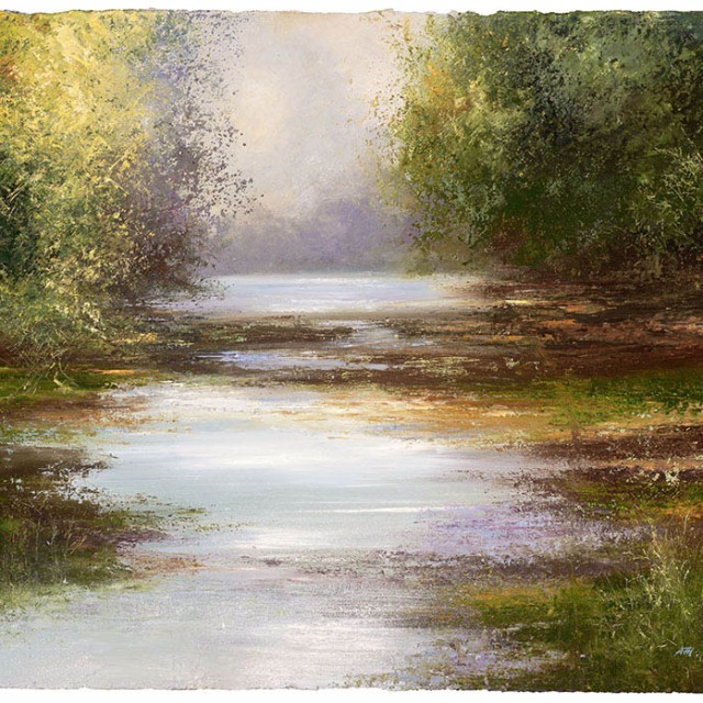 Amanda Hoskin Landscape in Oils Newlyn River Colours