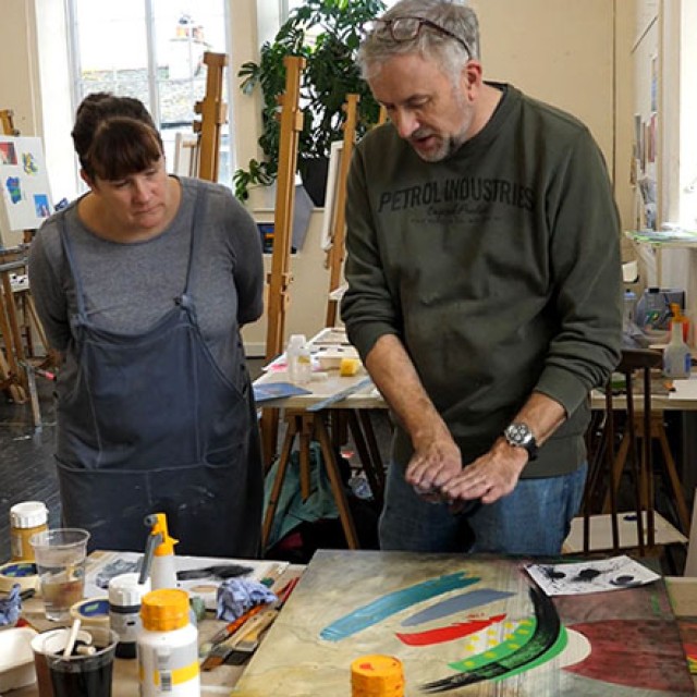 Simon Williams Exploring Abstraction painting course Cornwall