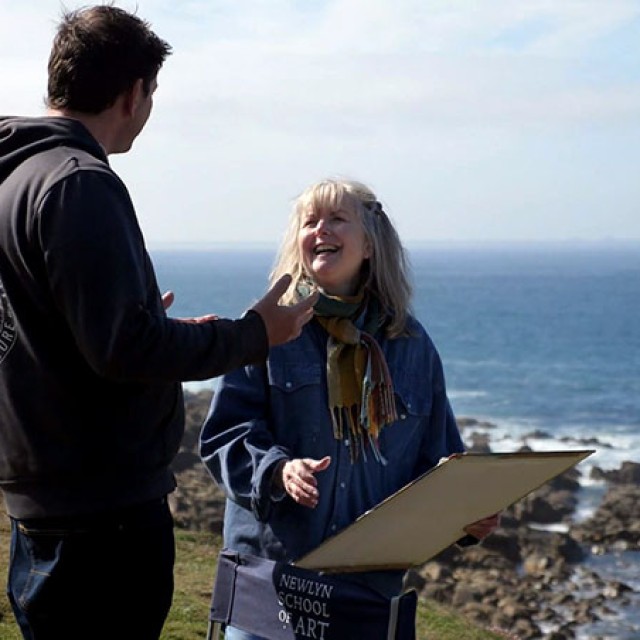 Luke Knight Expressive Landscape painting course Newlyn School of Art cornwall