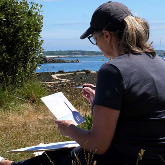 Landscape painting course Scillies Amanda Hoskin