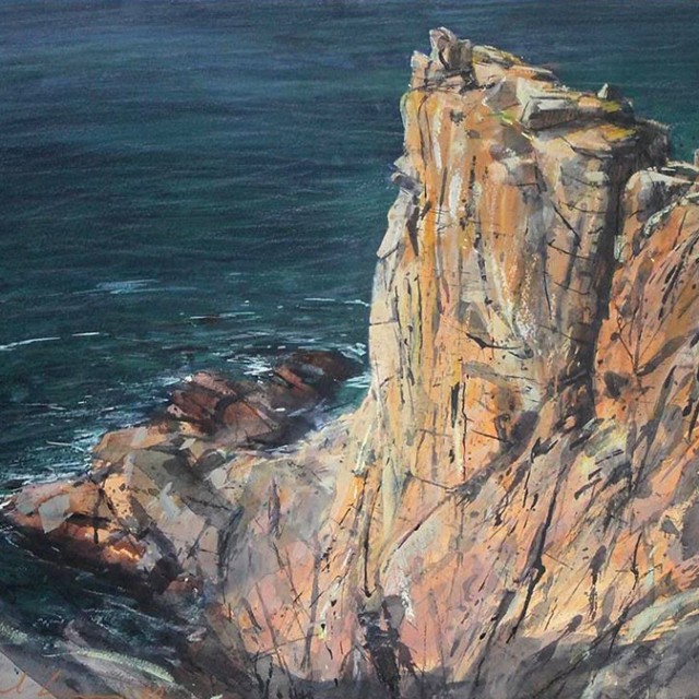 Paul Lewin cliffs Cornwall