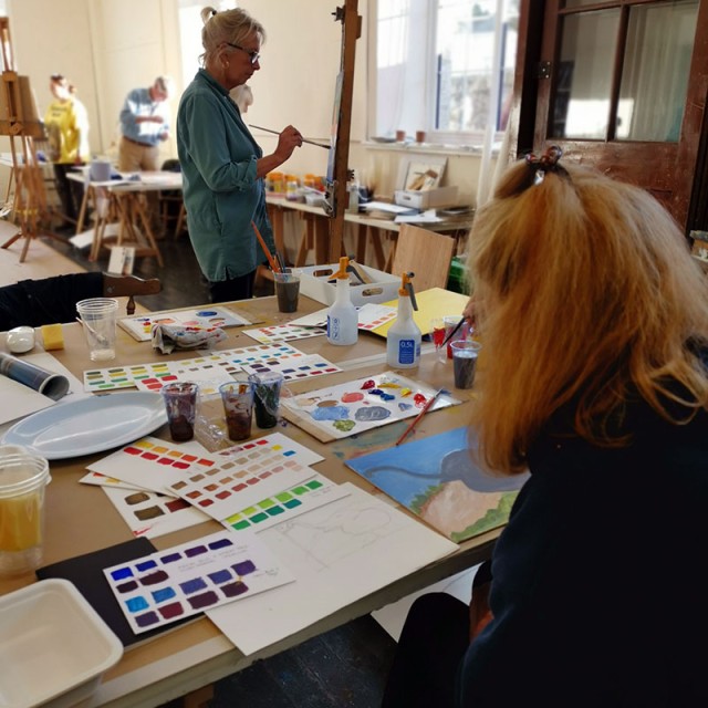 Newlyn School of art Painting for Beginners studio course