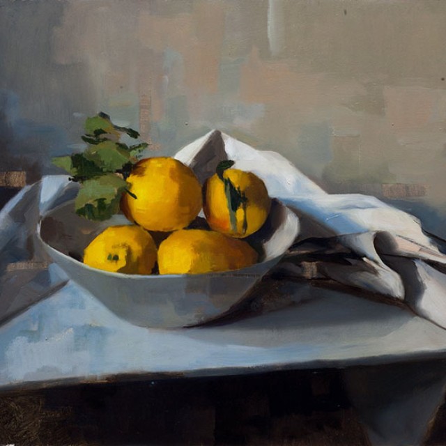 Jon Doran Lemons Painting with Oils