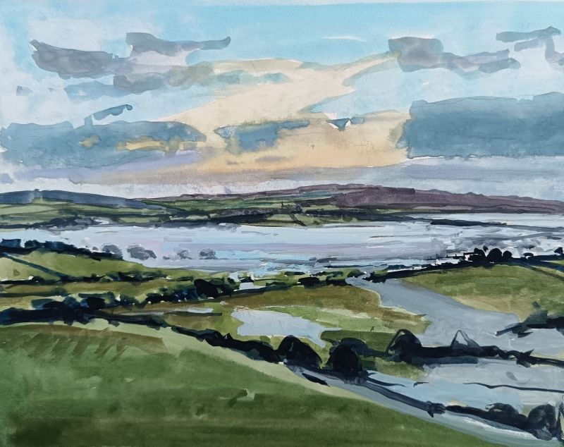 Misty Valley, from Tanglewood Garden (study)