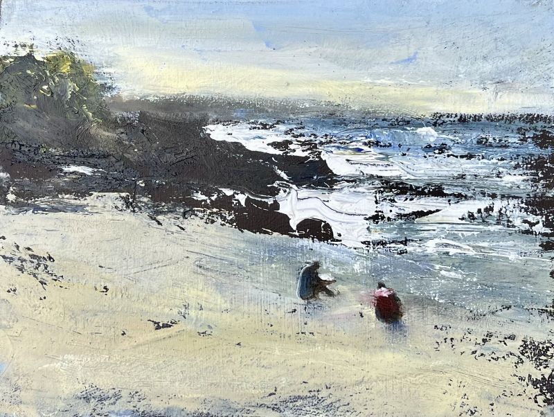 Painting on the Beach Perranuthnoe