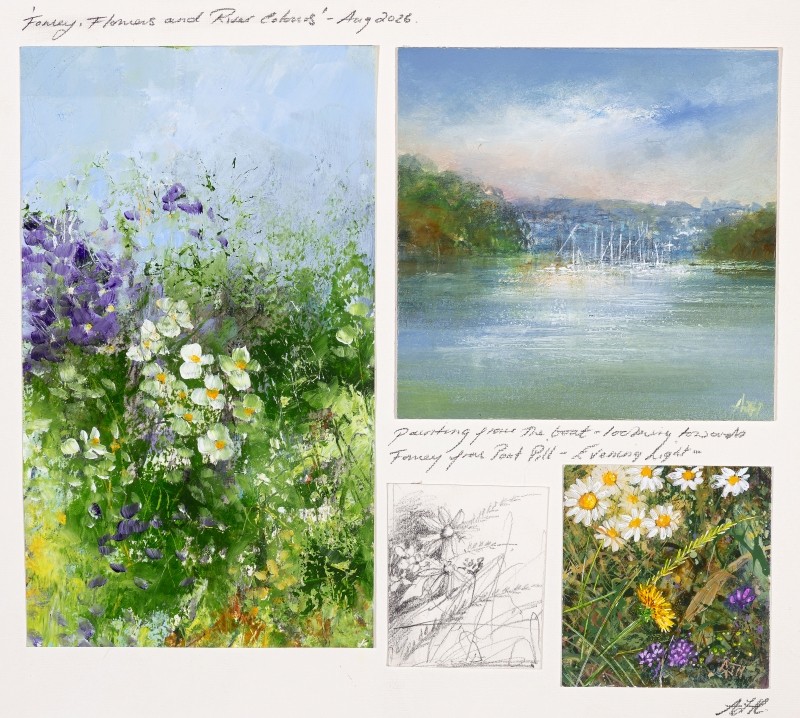 Fowey, Flowers and River Colours