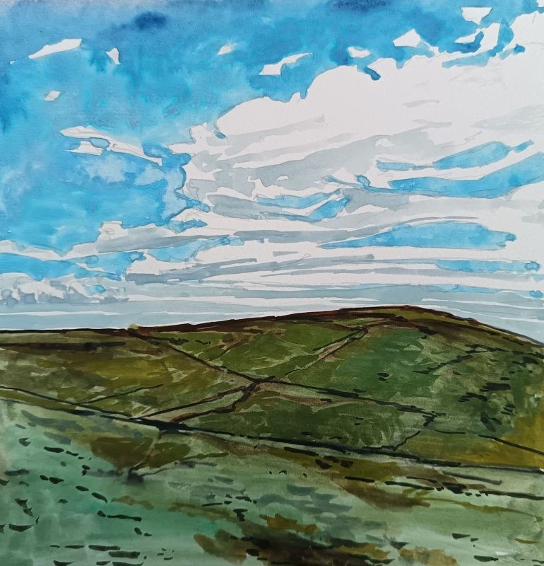 Watch Croft, from Carn Galver