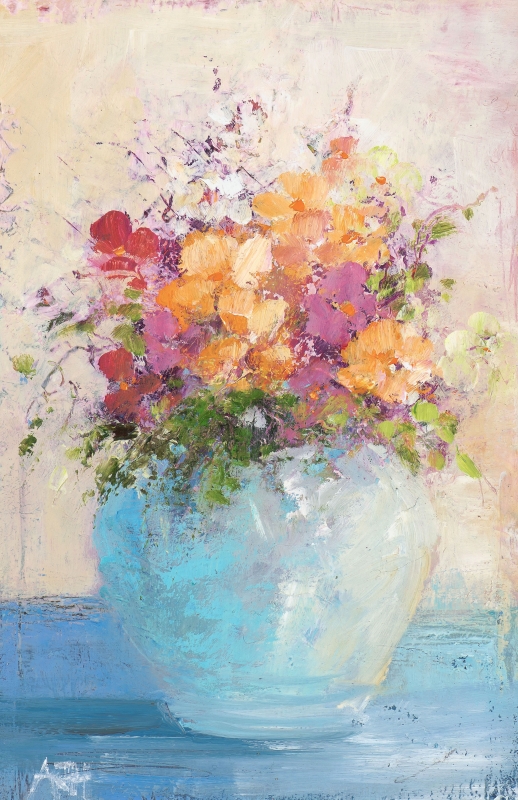 Pansies from the Studio Garden in pot