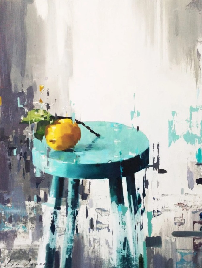 Lemon on Stool