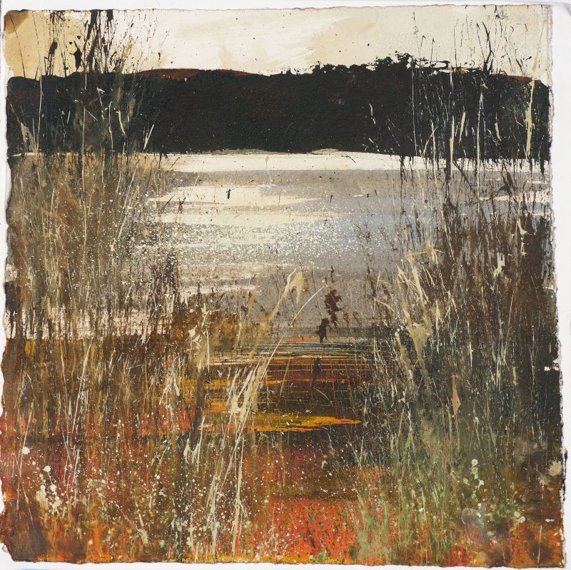 Original Sketchbook Page…Study of Light, Marazion Marsh