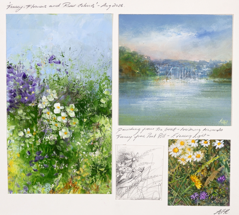 Fowey, Flowers and River Colours