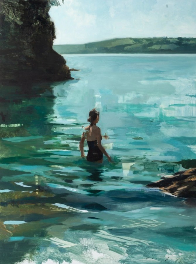 Morning Swimmer 6 Print