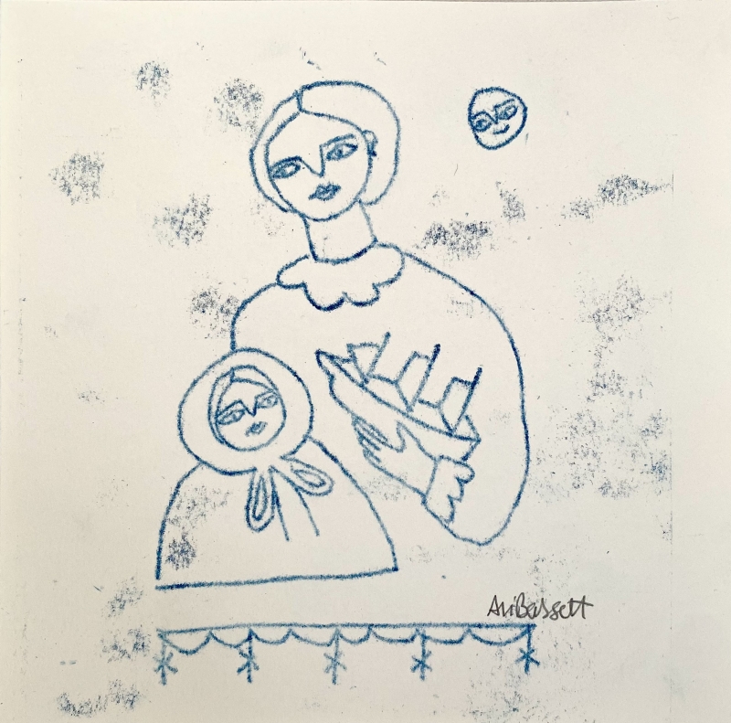 With child