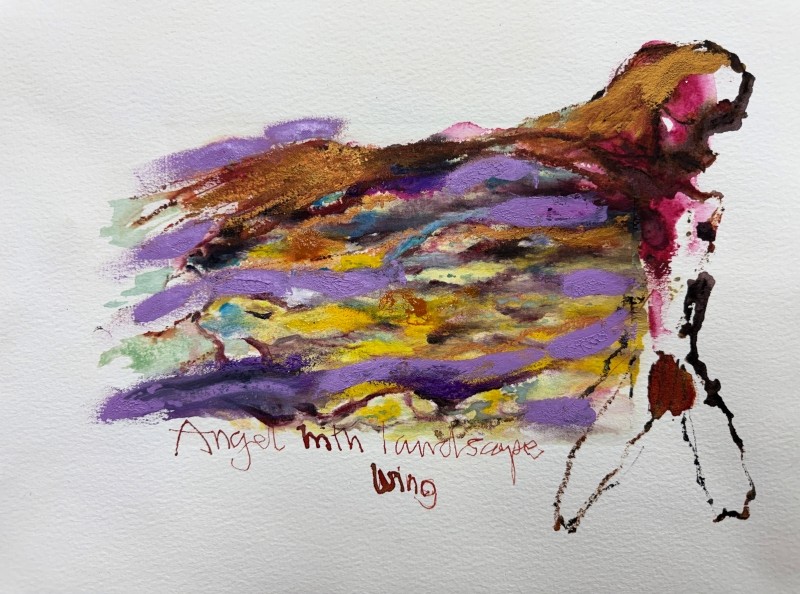 Angel with Landscape Wing