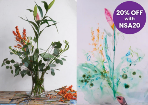 EXPRESSIVE FLOWER PAINTING ONLINE