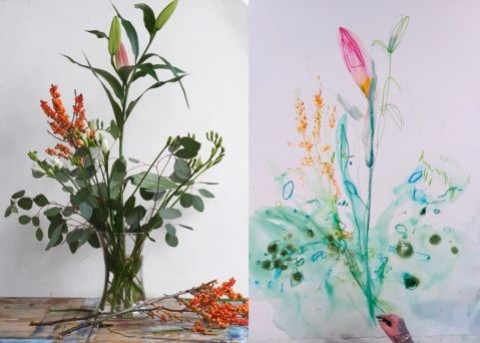 EXPRESSIVE FLOWER PAINTING ONLINE