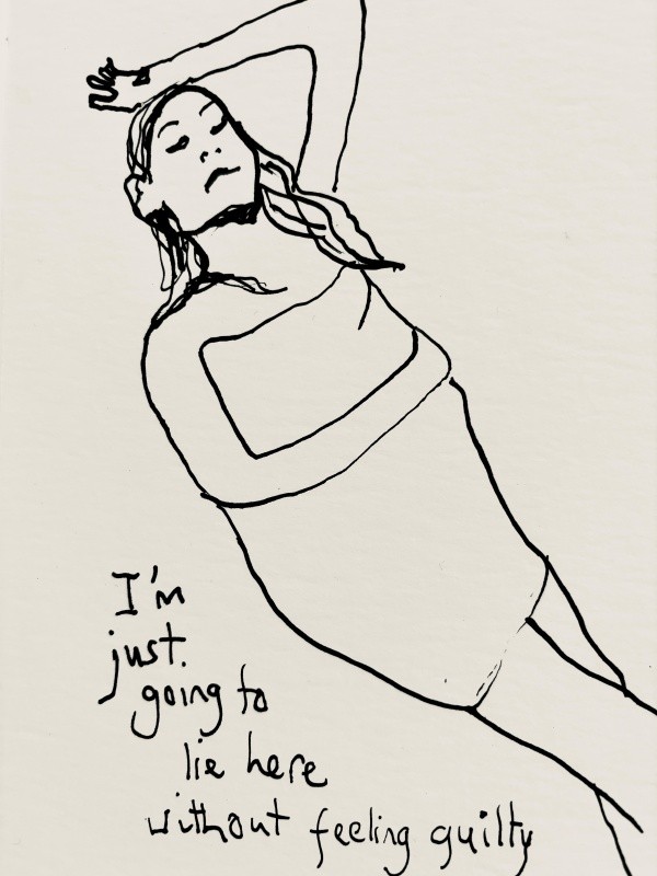 I'm just going to lie here without feeling guilty