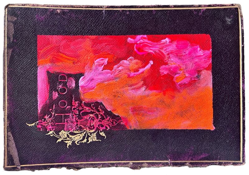Burning book cover series #1 ‘Arthur’s Seat’