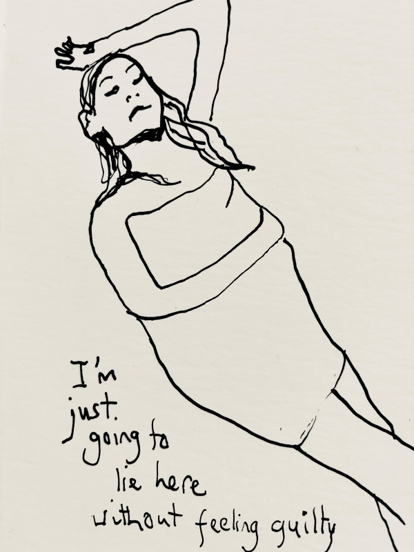 I'm just going to lie here without feeling guilty