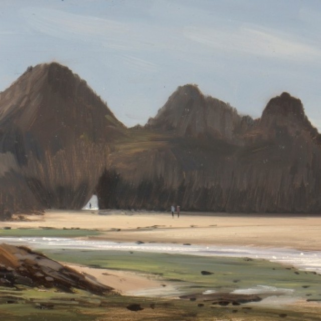 Three Cliffs_1 Tom Hughes artist - Newlyn School of Art