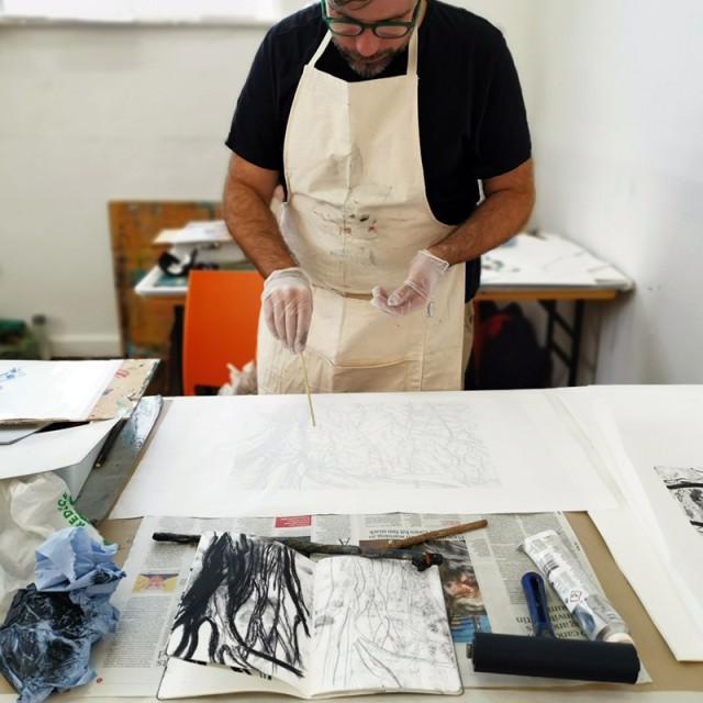 Experimental Drawing course Kate Walters artist Newlyn School of Art