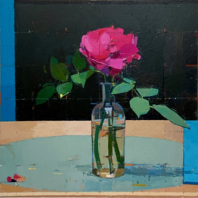 Mark Dunford New Rose - Drawing with Colour - Flora