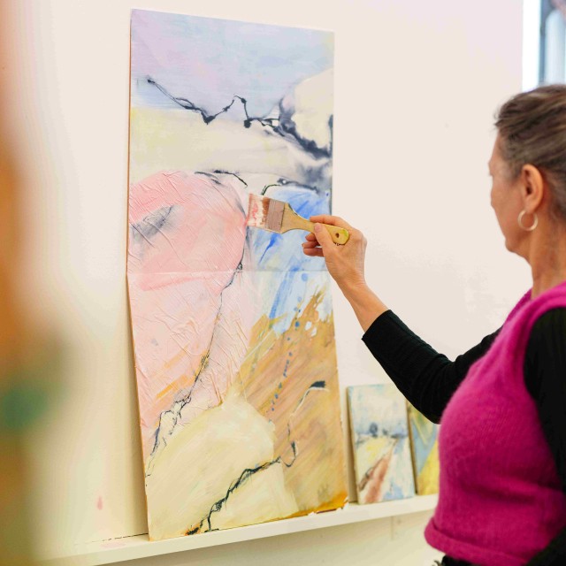 Student making work - Studio Practice