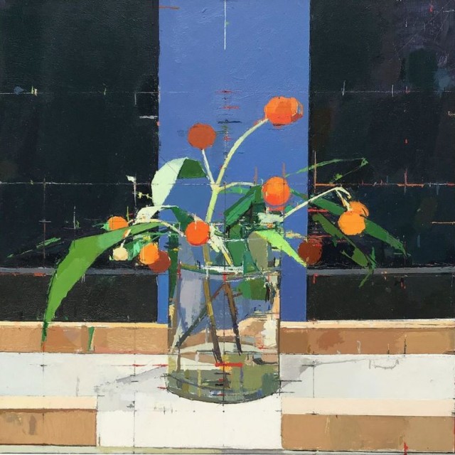 Mark Dunford Buddleja Globosa Oil Paint Course