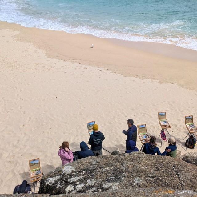 Plein Air Painting on the beach