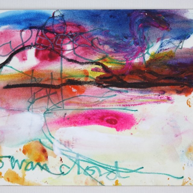 Experimental Course Landscape drawing by Kate Walters Newlyn