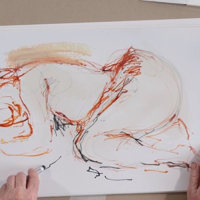 Experimental Course drawing by Kate Walters two day