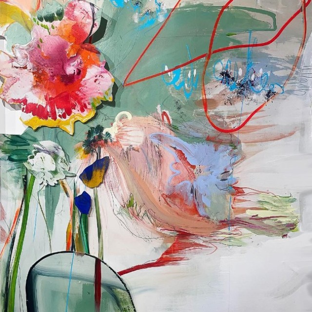 Expressive flower Painting Short course Cornwall Newlyn School of Art