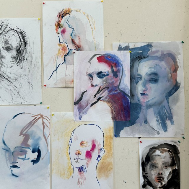 Student artwork - Portraiture Course in Cornwall