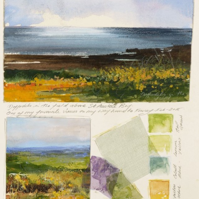 Sketchbook in Oils Newlyn 63