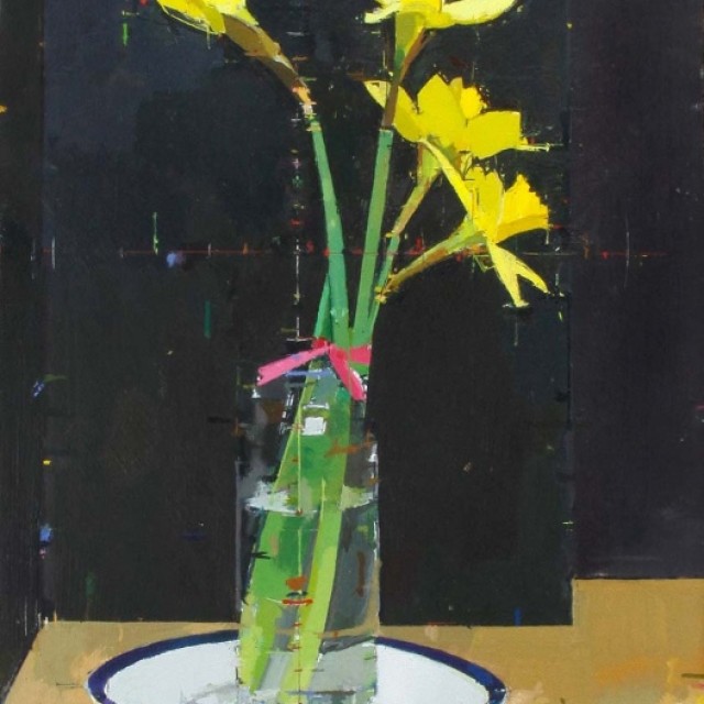Mark Dunford Facing The Light Oil Painting Clas at Newlyn