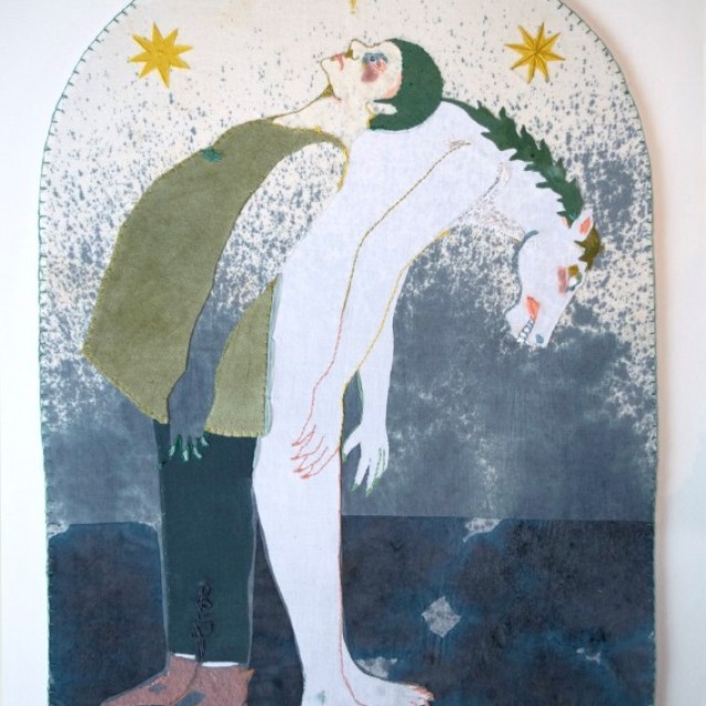 Shallow waters - Contemporary Textile Portraits