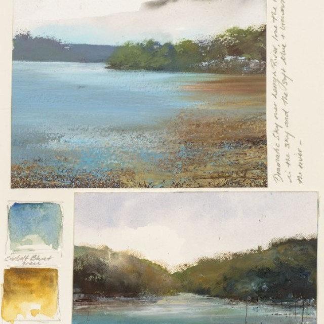 Sketchbook in Oils Newlyn 55